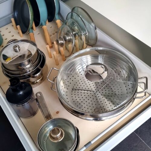 Pannen opbergen: DIY organizer pegboard.