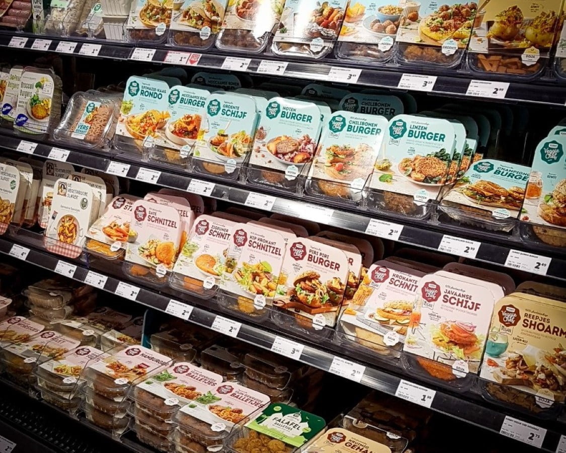 Supermarkt vol met soja, maar soja in vleesvervangers is duurzaam.