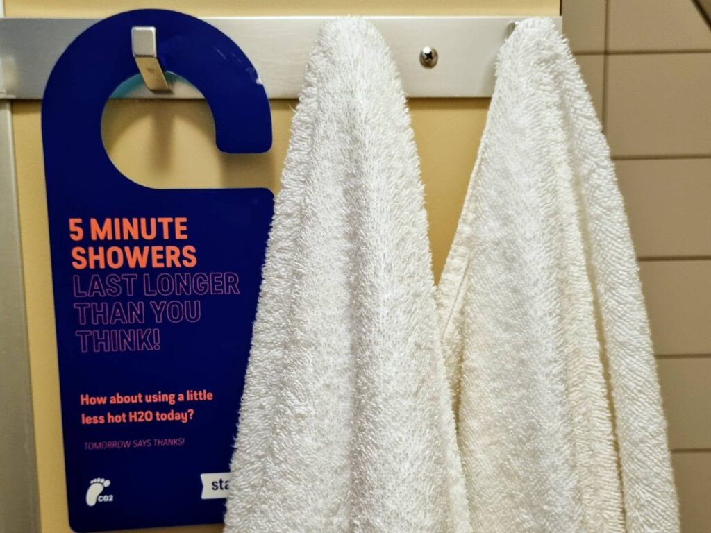 Gebruik handdoeken in hotels vaker