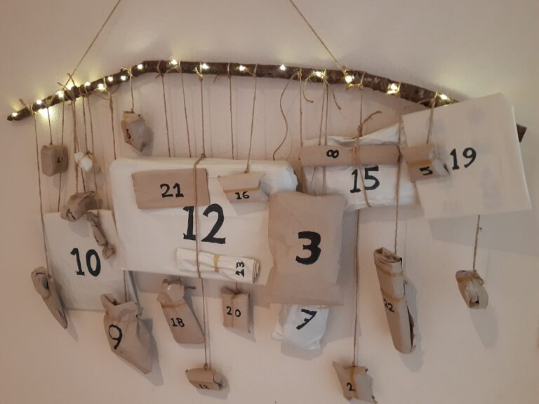 Leuke kerst DIY: zero waste adventskalender zelf maken.