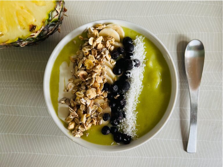 Recept: vegan smoothiebowl.