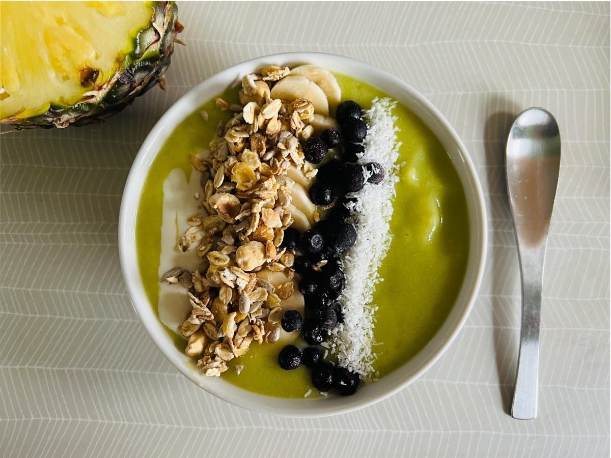 Recept: vegan smoothiebowl.