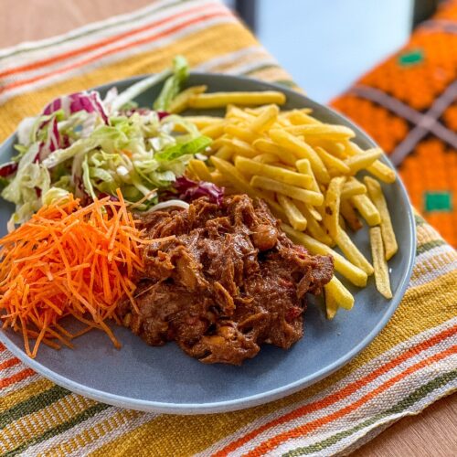 Recept: vegan jackfruit saté.