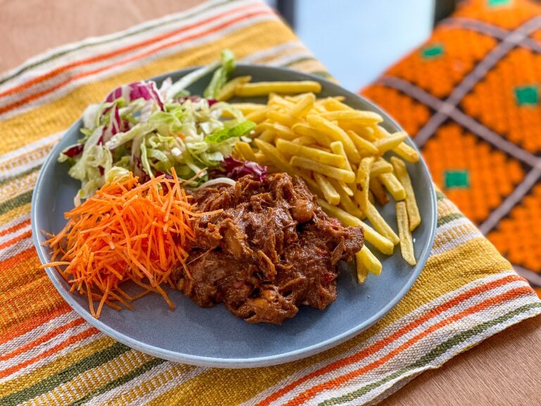 Recept: vegan jackfruit saté.