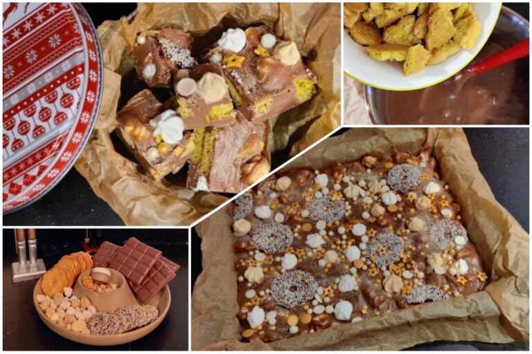 Fudge van overgebleven kerstkransjes.
