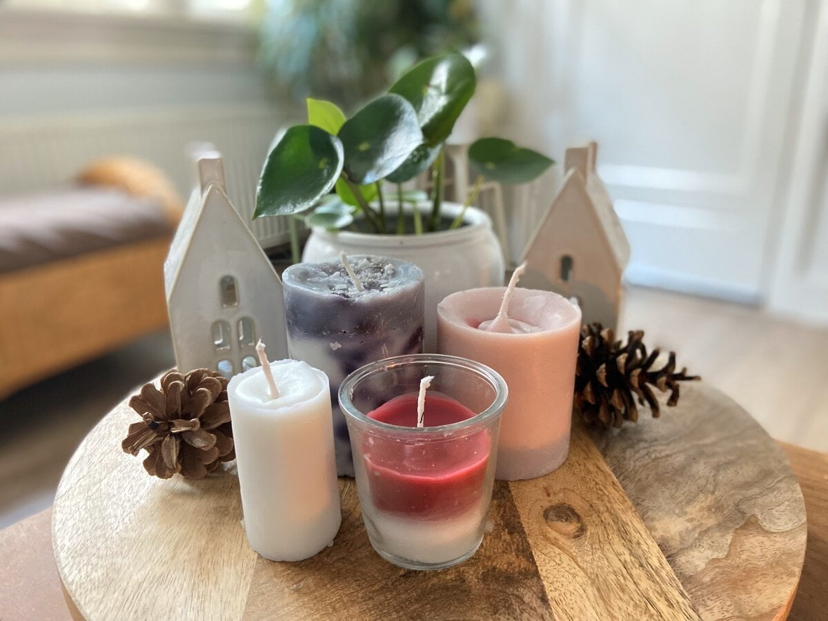 Zero waste DIY: van kaarsenresten nieuwe kaarsen maken.
