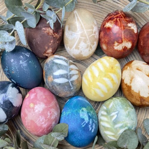 DIY: natürliche Farbe für Ostereier.