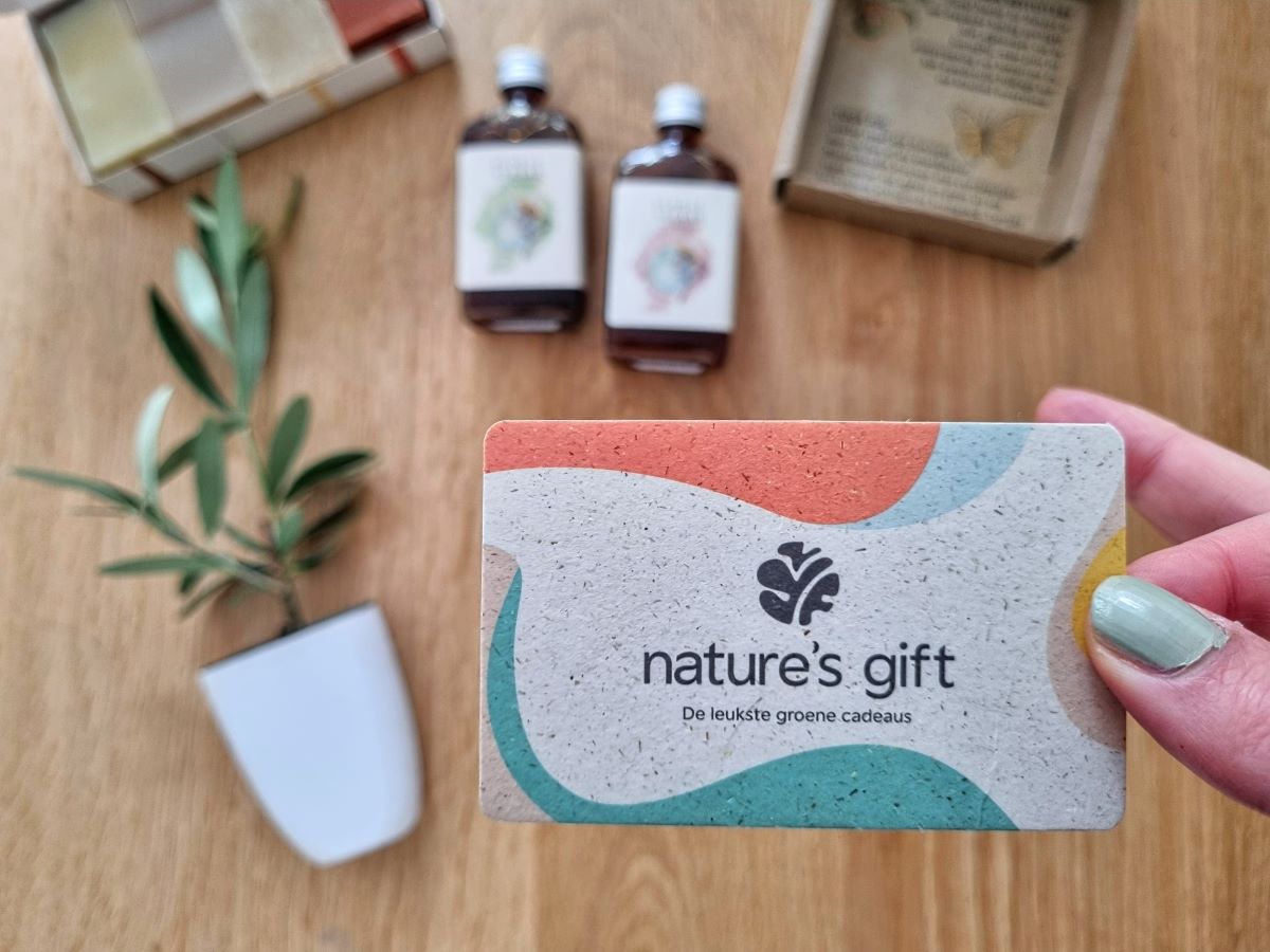 Nature's Gift duurzame cadeaukaart.