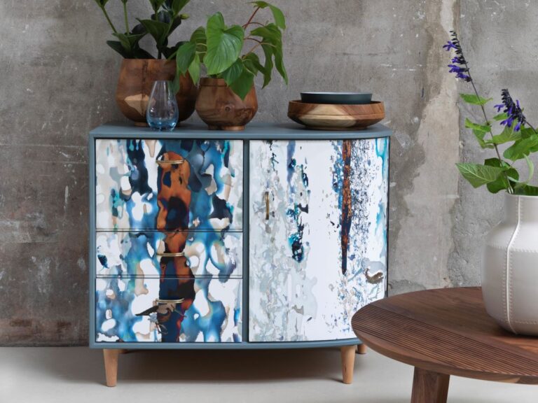 The Vintage Vibe, een upcycle idee voor oud kastje.