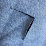 Winkelhaak in kleding.