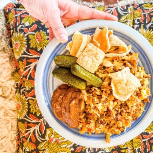 Recept: vegan nasi goreng.