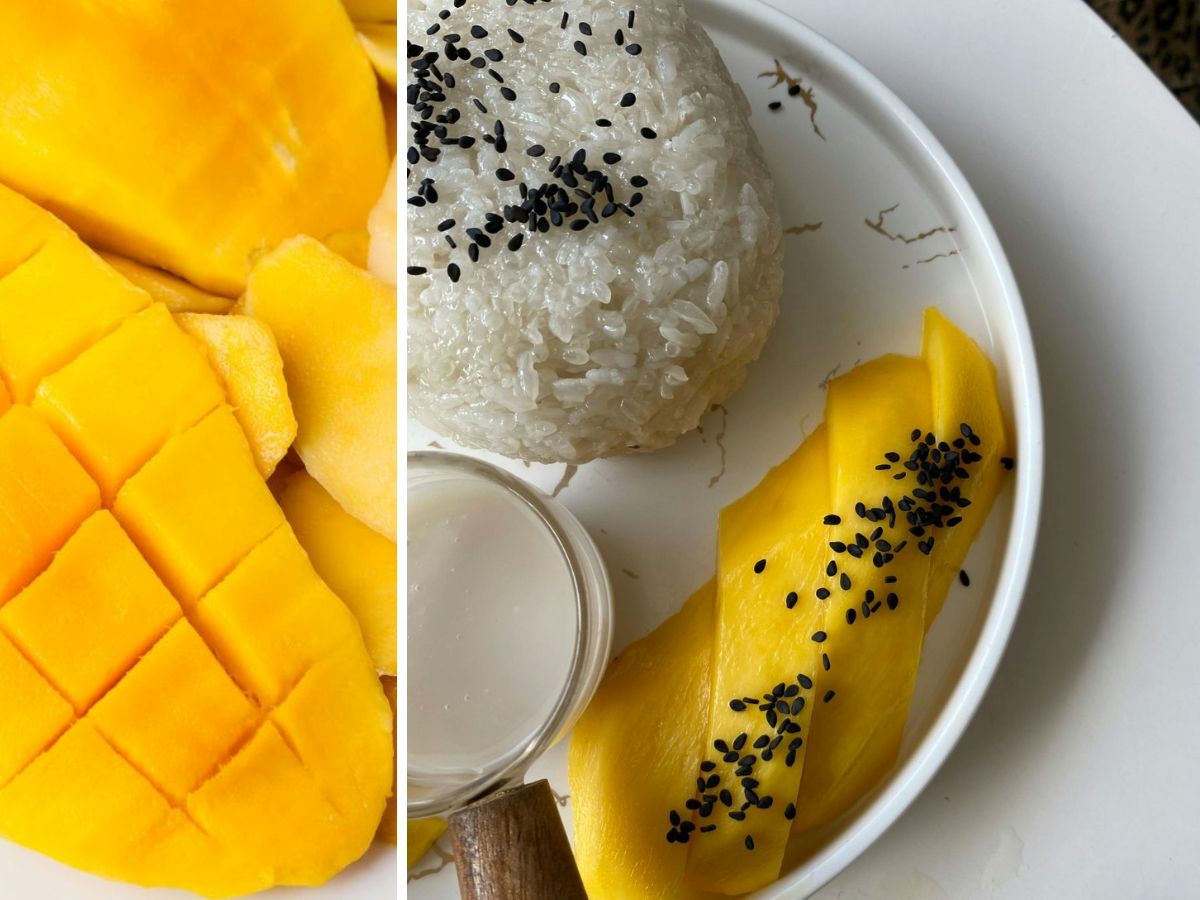 Sticky rice mango recept.