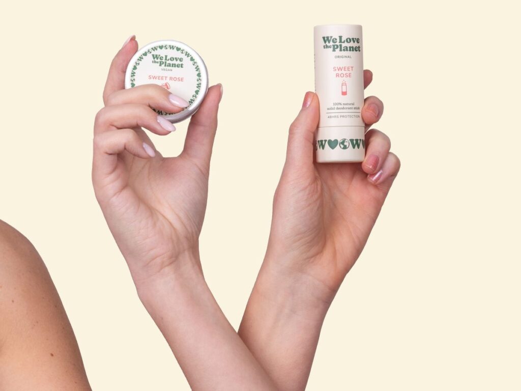 Duurzame deodorant: We Love The Planet.