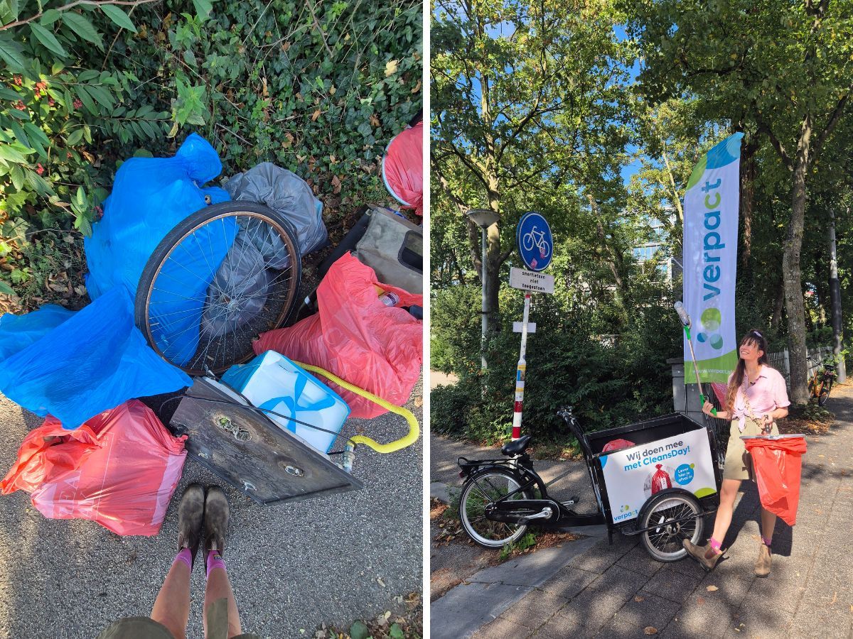 CleansDay Amsterdam zwerfvuil ophalen.