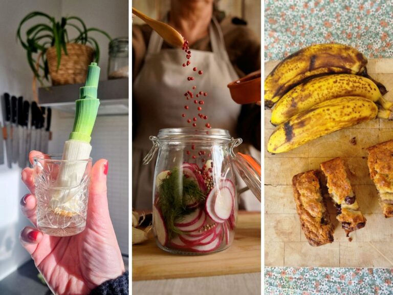 Wasting less fruit and vegetables.