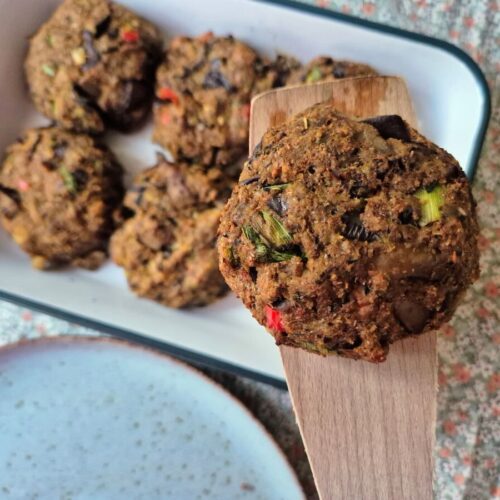 Aubergineburger recept.