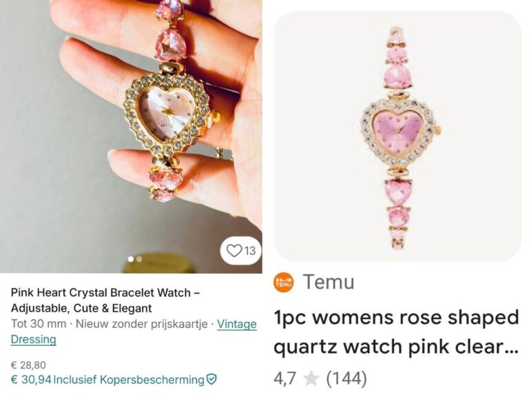 Nepvintage Vinted oplichting.