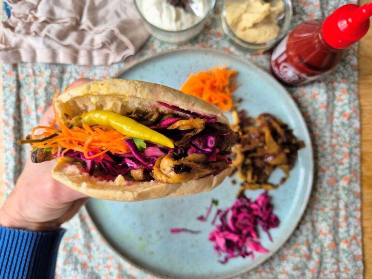 Vegan shoarma oesterzwammen recept.