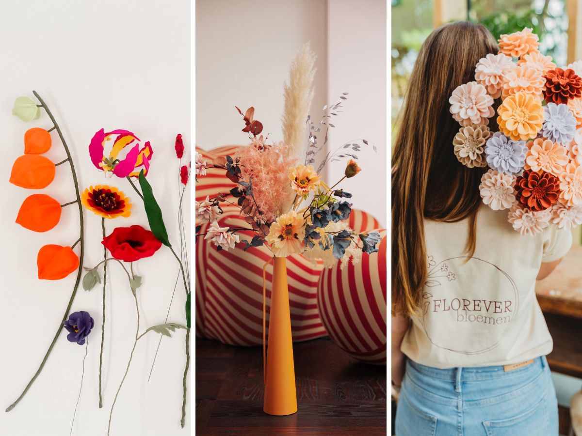 Duurzame kunstbloemen lijstje.