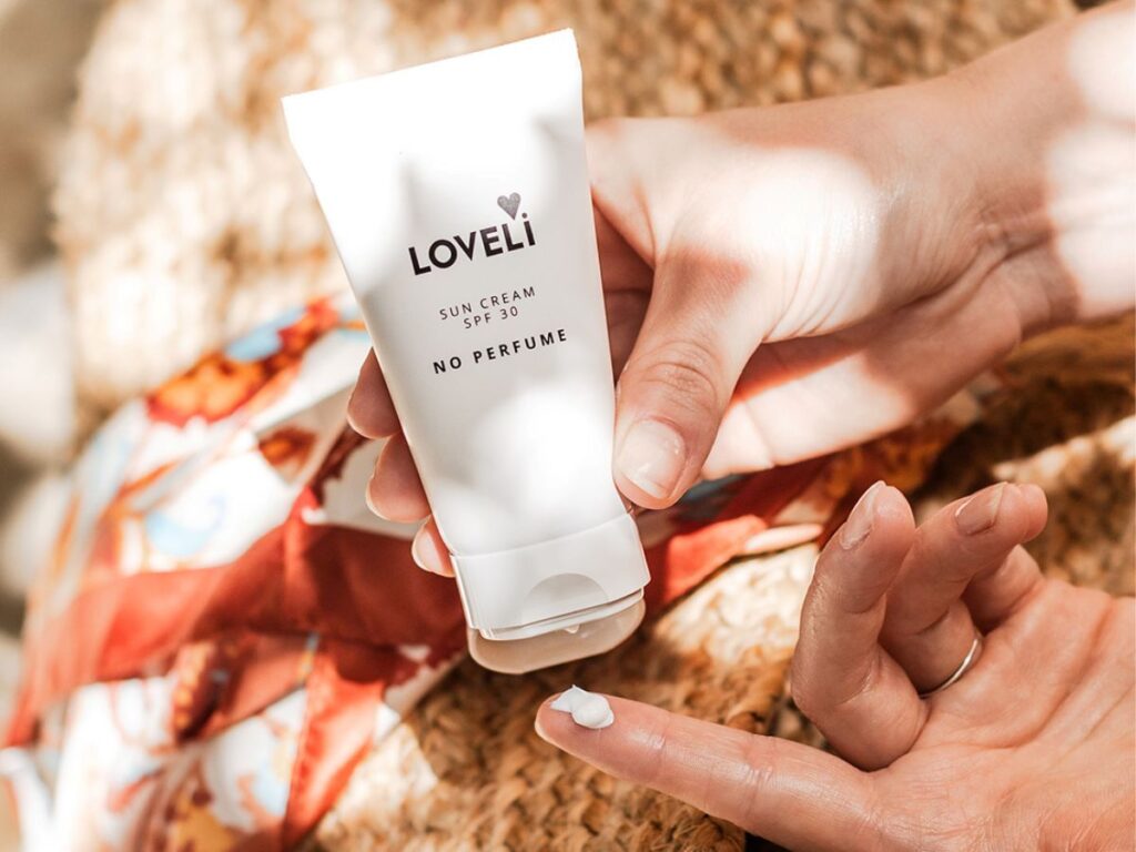 Duurzame zonnebrand van Loveli.