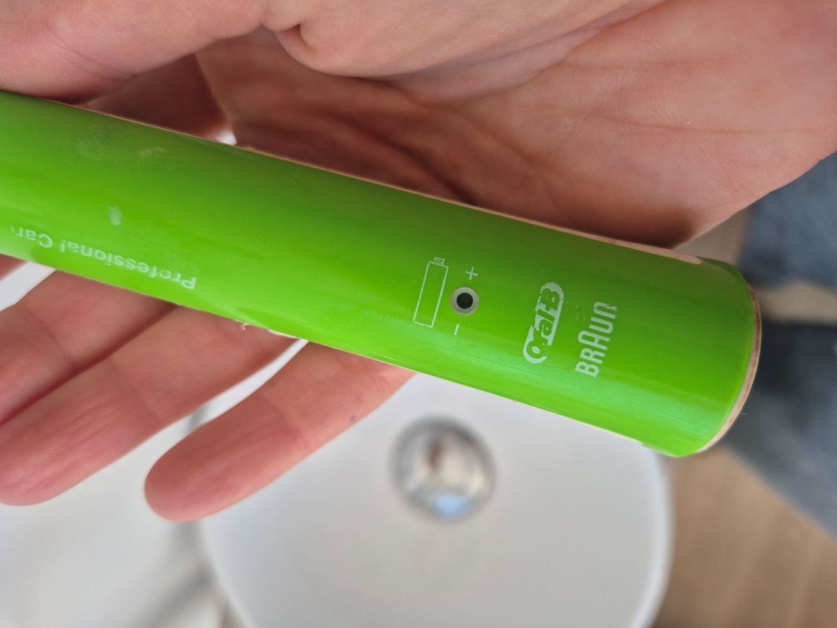 Broken electric toothbrush repair.