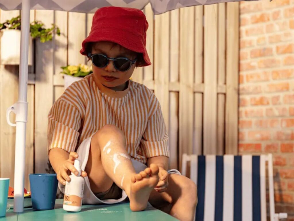 Milieuvriendelijke zonnebrand van Naïf.