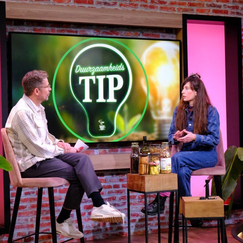 Sustainable lifestyle expert on TV.