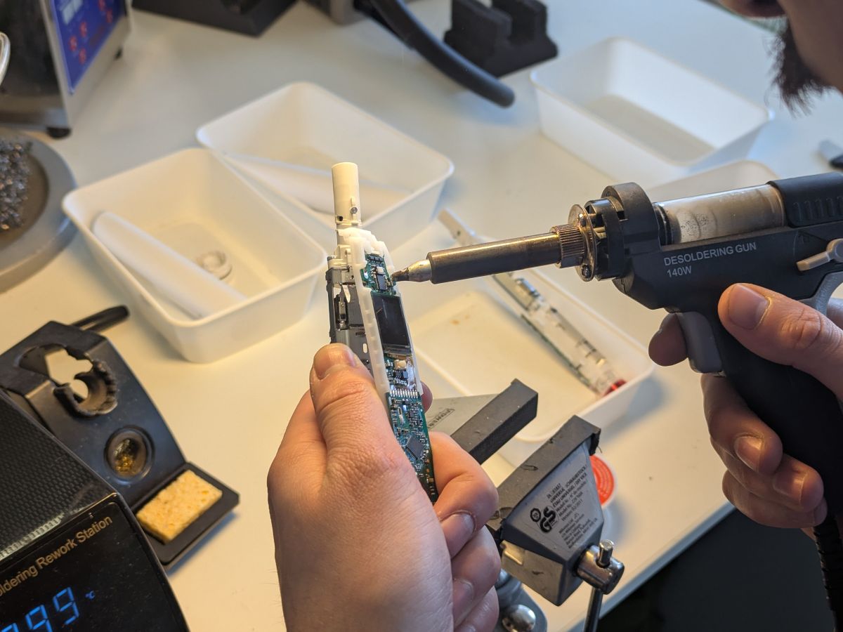 Brush Bear: Repairing an electric toothbrush.