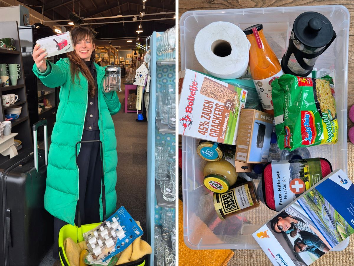 Second-hand emergency kit supplies.