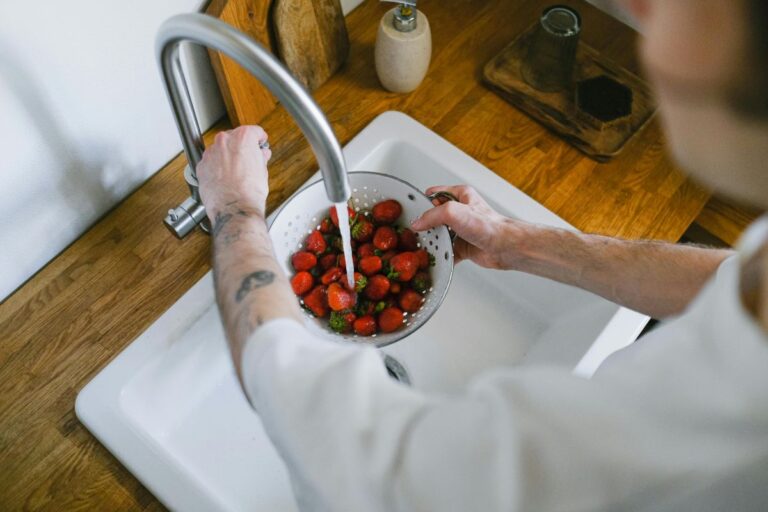 Fruit wassen pesticiden.