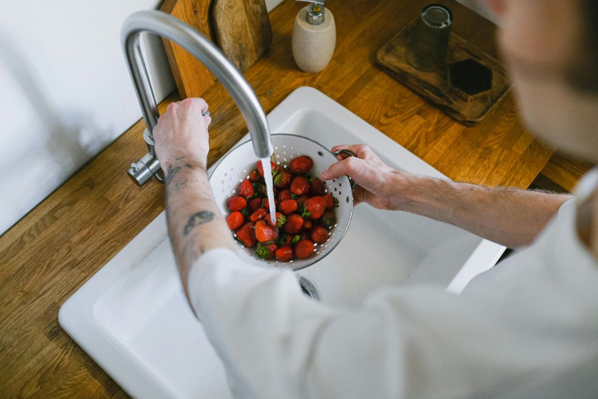 Fruit wassen pesticiden.