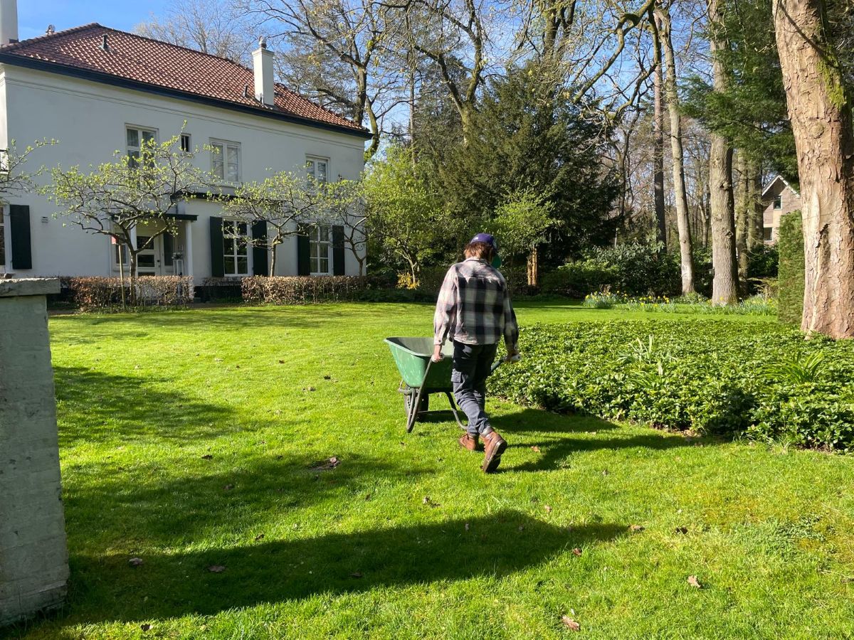 Keeping the lawn green.
