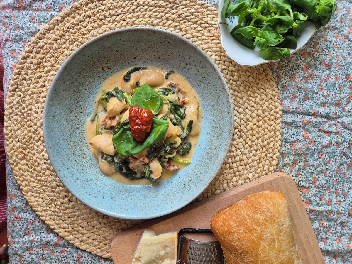 Recept romige limabonen.